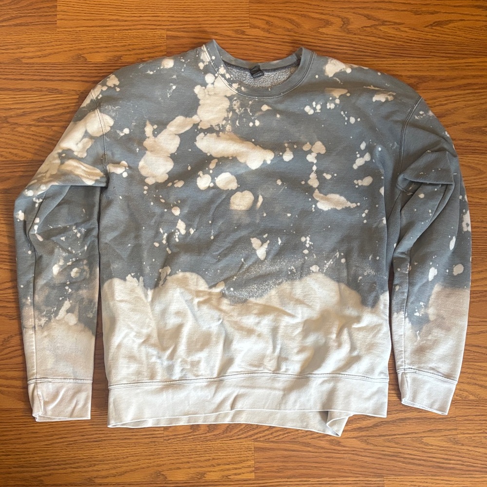 Bleached grunge boutique sweatshirt
